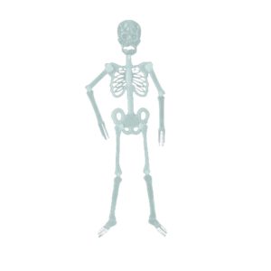 90cm Halloween Props Luminous Human Skeleton Hanging Decoration Outdoor Party US Iuminous Skeleton Skeleton Home Decoration
