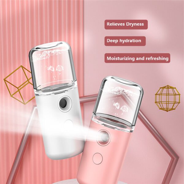 Mini handheld facial spray USB rechargeable portable facial spray bottle skin care tool beauty equipment
