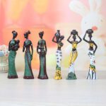 3-Pcs-Sculptures-Craft-Decor-Exotic-African-Lady-Resin-Exquisite-Home-Figurine-Display-Handmade-Statue-Table-Gift