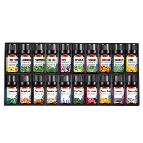 20 Bottles 10ml Water-soluble Essential Oils 100% Pure Natural Essential Oil For Aromatherapy Diffusers Air Freshening Gift Set