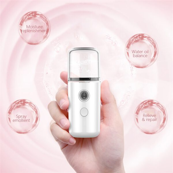 Mini handheld facial spray USB rechargeable portable facial spray bottle skin care tool beauty equipment new