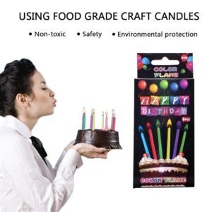 Creative Happy Birthday Candle 6/12pcs Party Festival Colorful Flames Garden Home Wedding Flame Candle 2019