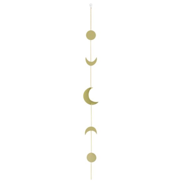 2020 Metal Round Piece Sun Moon Shape Hanging Decoration Photo kids Living Room Wall Hanging Decoration With Chains