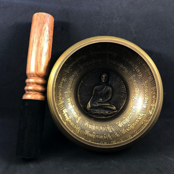 12cm New Design Nepal Chakra Yoga Singing Bowl Buddhism Brass Tibetan Bowls
