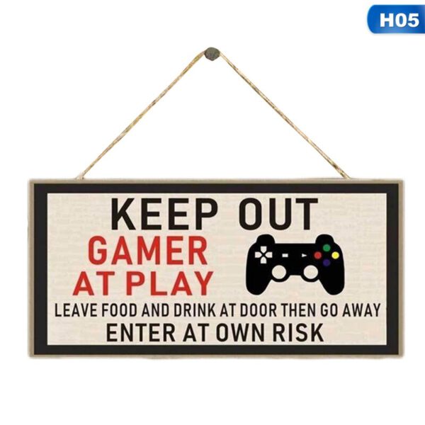 Gamer Plaques Signs I Am Gamer Wood Rectangle Plaque Sign Decoration Xmas Gift Home Decoration Wooden Plaque Signs