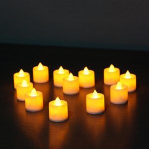 Creative LED Candle Lighting Lamp Battery Operated Tea Lights Flameless Decoration Craft For Wedding Propose Party Festival