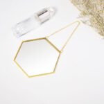 Nordic-Minimalist-Home-Decoration-Geometric-Shape-Gold-Brass-Hexagonal-Mirror-Bathroom-Mirror-Entrance-Mirror-Makeup-Mirror