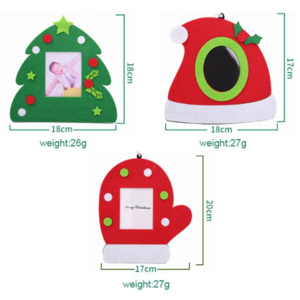 Non-woven Christmas Photo Frame Christmas Tree Decorations Festival Home Red Green Decor Interesting Home Supplies
