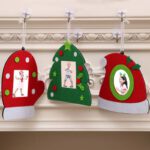 Non-woven Christmas Photo Frame Christmas Tree Decorations Festival Home Red Green Decor Interesting Home Supplies