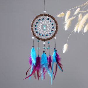 Wall Dream-catcher Handmade Feather Dream-Catcher Braided Wind Chimes Art For Dream-catcher Hanging Car Home Decoration CD