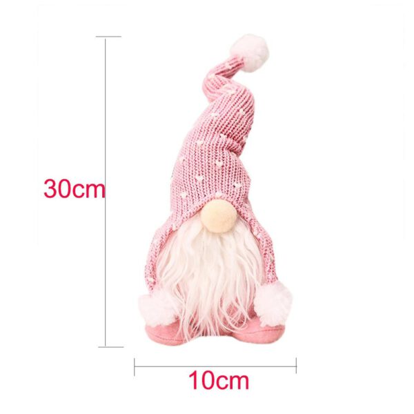 2021 Christmas Handmade Swedish Gnome Doll Ornaments Extendable Standing Figurine Toys Holiday Home Party Decor Kids Gift