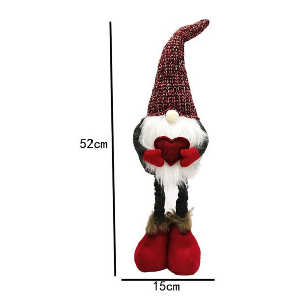 2021 Christmas Handmade Swedish Gnome Doll Ornaments Extendable Standing Figurine Toys Holiday Home Party Decor Kids Gift