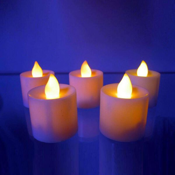 LED Light Candle Multi Colors Battery-Powered Flameless Candles Decoration Lighting For Wedding Gathering Birthday Party