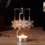 Hot Spinning Rotary Metal Carousel Tea Light Candle Holder Stand Light Xmas Gift xmas decorations for home 2019