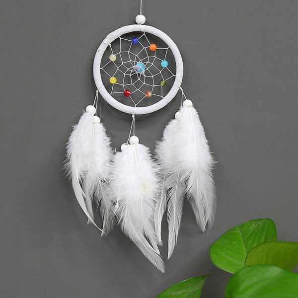 Wall Hanging Hot Sale Vintage Dreamcatchers Decoration For Car Retro Feathers Circular Feather Home Decoration Dream Catcher 1PC