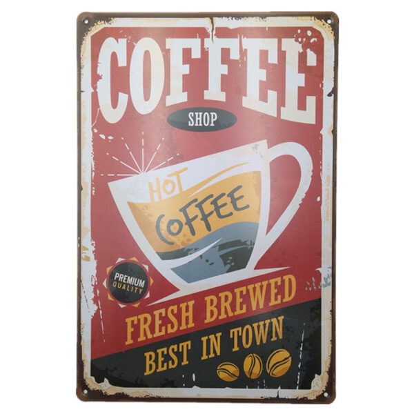Vintage Metal Tin Sign Poster Plaque Bar Pub Club Cafe Home Plate Wall Decor Art Home Decor Restaurant Coffee Cafe Wall Plaques