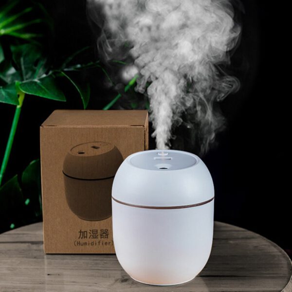 Air Humidifier 300ml Ultrasonic Aroma Essential Oil Diffuser Mini USB Cool Mist Maker Aromatherapy with Colorful Light Car Home