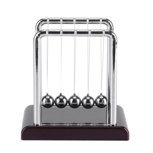 Kids Physics Science Accessory Desk Toy Newton"s Cradle Steel Balance Ball CreativeFriction and damping effects