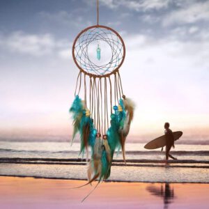 Handmade DreamCatcher Feathers Decoration For Car Wall Hanging Room Home Decor Hanging Dreamcatcher Wind Chimes Pendant FDH