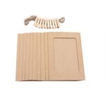10-Pcs-3Inch-DIY-Kraft-Paper-Photo-Frame-Hanging-Wall-Photos-Picture-FrameAlbum+Rope+Clips-Set-For-Family-Memory-910