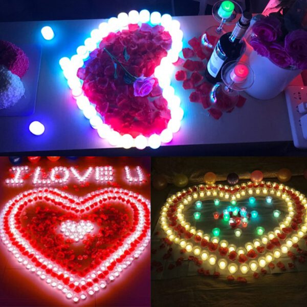 Creative LED Candle Multicolor Lamp Simulation Color Flame Light Home Wedding Birthday Party Decoration Festival Dropship TSLM2