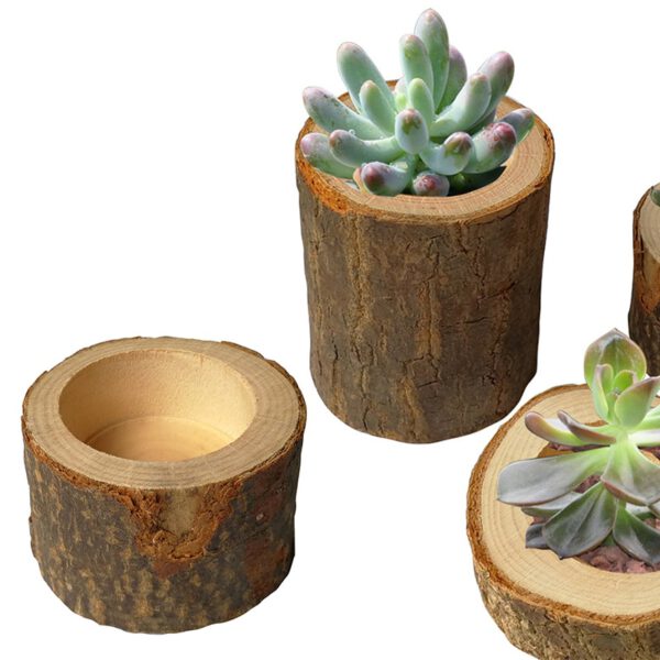 Home Decoration Wooden Candlestick Candle Holder Round Candle Holder Table Desktop Decoration Plant Flower Plot 2020 New