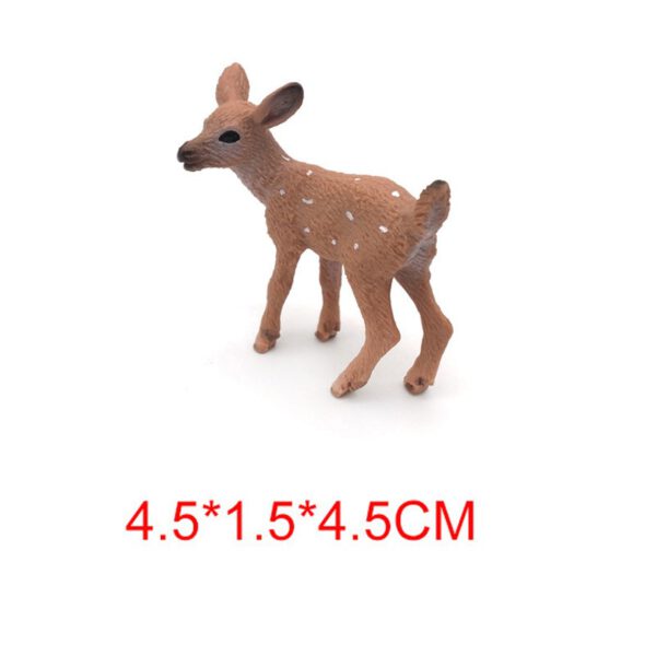 PVC Wild White-tailed Reindeer Crafts Fashion Simulation Home Party Decoration Cute 1pc HOT Static Decor Deer Figure