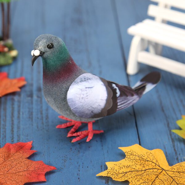 1 PC Simulation Foam Pigeon Rooster Model Fake Artificial Imitation Bird Animal Home Garden Ornament Miniature Decoration