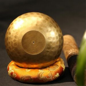Gandhanra Handmade 3.2" Tibetan Singing Bowl Set With Cross Vajra Symbol,For Sound Healing,Meditation,Relaxation,Chakra Balance