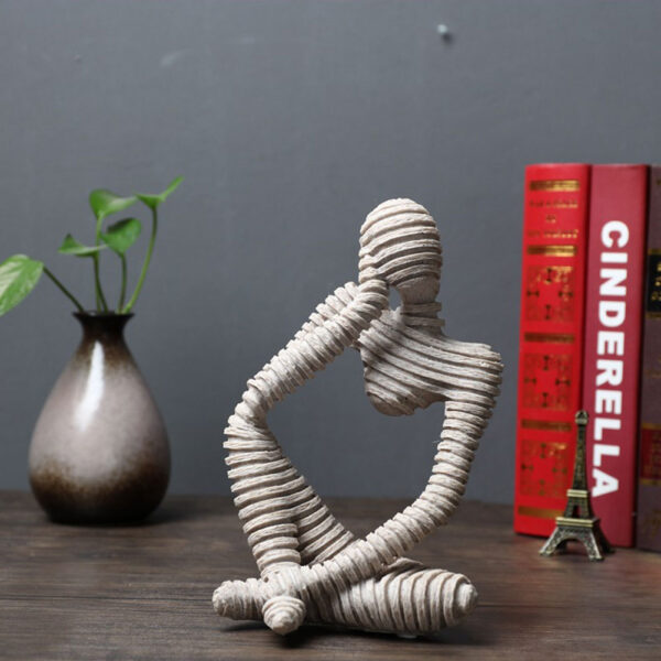 European Style Abstract Thinker Statue Sculpture Dented Figurine Home Decor you can add an element of in-spiration to each space