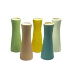 Small Ceramic Vases Set of 5 Modern Design Style For Home ＆ Office Decorations